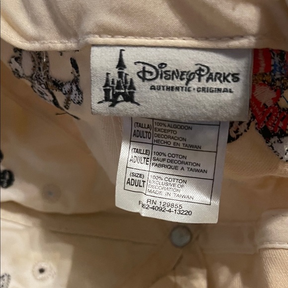 Disney Beige Cap with Embroidered Characters - Picture 2 of 3